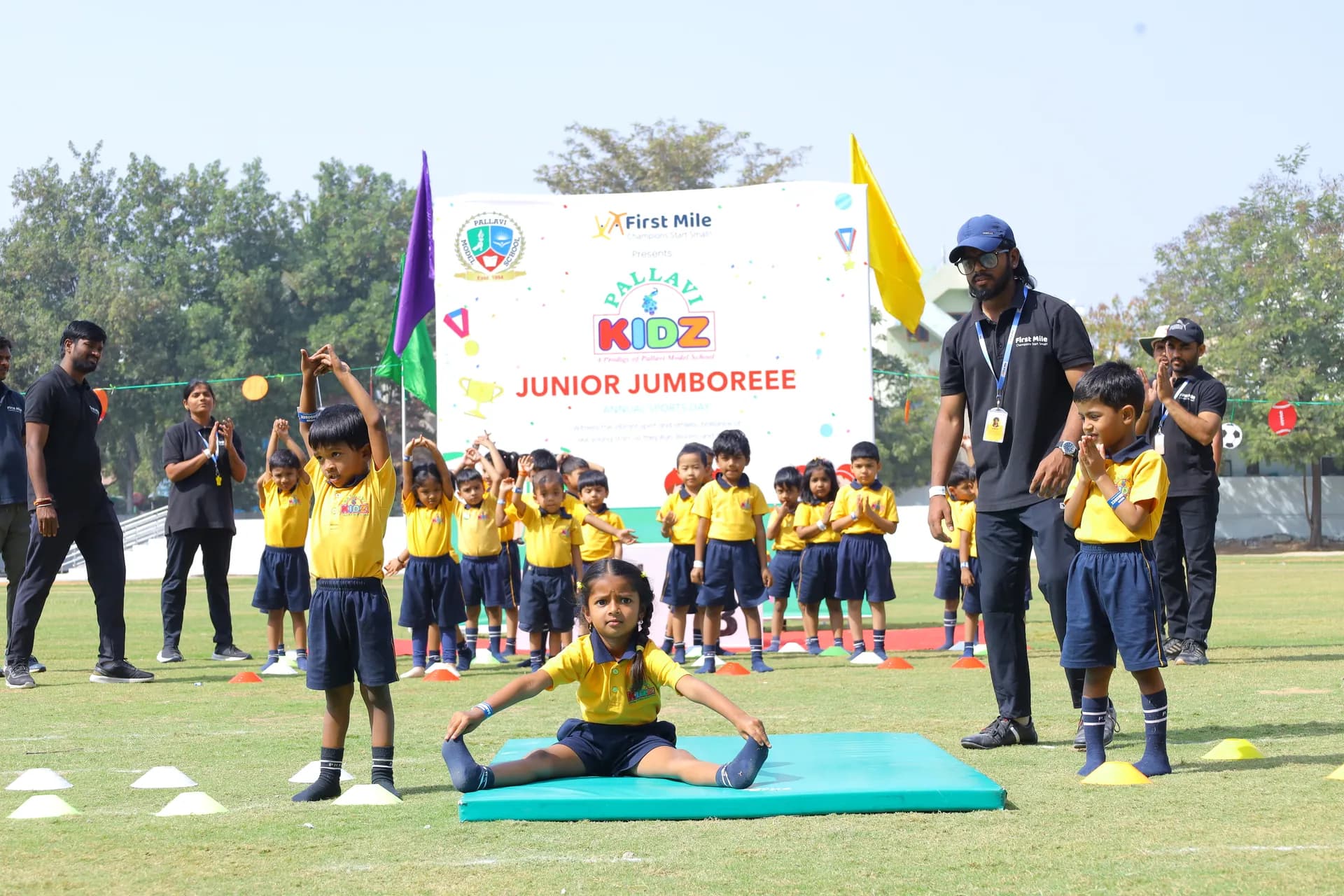 First Mile Coach working with children