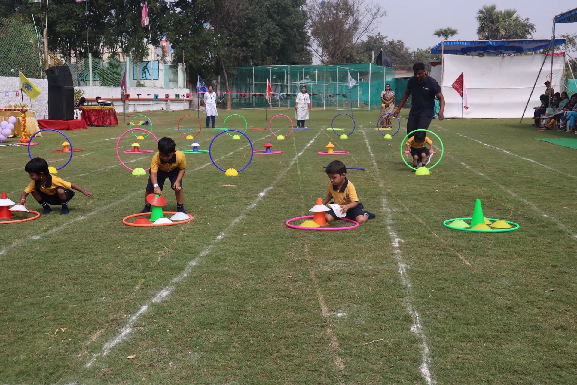 Preschool Cone Coordination Exercise