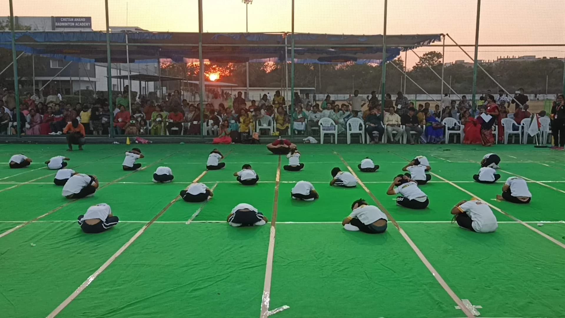 Sunset Stadium Mass Sports & Yoga Day